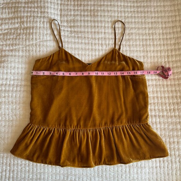 J.Crew Velvet Peplum Top - Picture 6 of 7